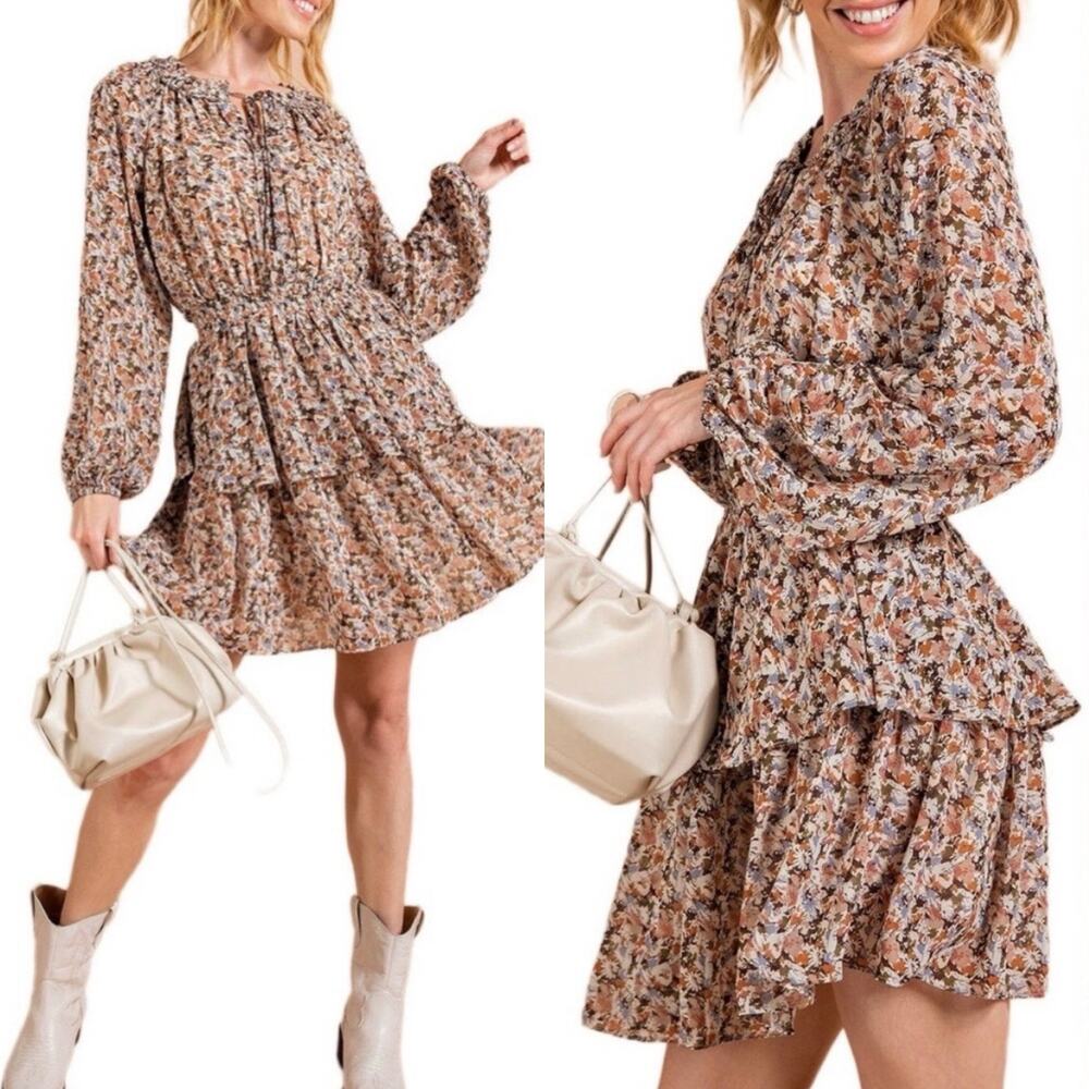 Lilac & Grace Flower Fantasy Mini Dress